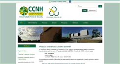 Desktop Screenshot of ccnh.ufabc.edu.br