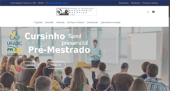 Desktop Screenshot of posmec.ufabc.edu.br