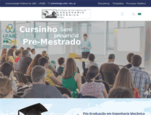 Tablet Screenshot of posmec.ufabc.edu.br