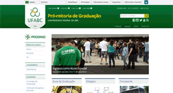 Desktop Screenshot of prograd.ufabc.edu.br