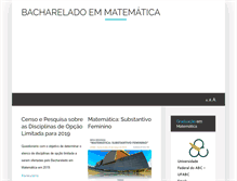 Tablet Screenshot of gradmat.ufabc.edu.br