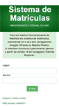 Mobile Screenshot of matricula.ufabc.edu.br