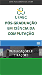 Mobile Screenshot of poscomp.ufabc.edu.br