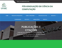 Tablet Screenshot of poscomp.ufabc.edu.br