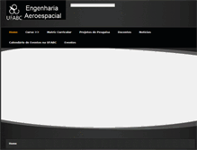 Tablet Screenshot of engenhariaaeroespacial.ufabc.edu.br